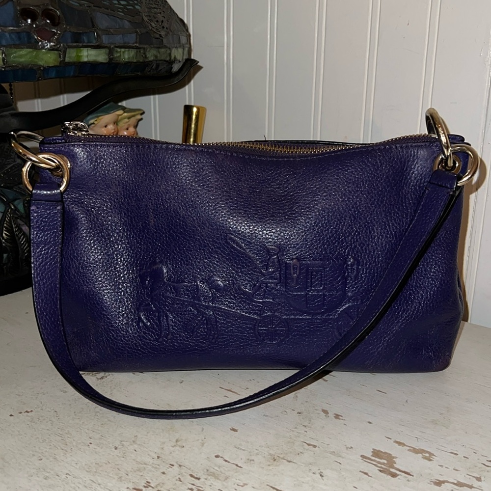Coach New York Charley horse & carriage leather shoulder bag